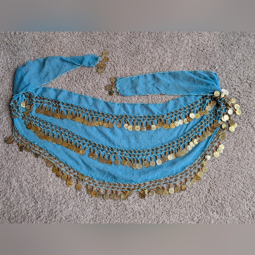 Gorgeous handmade Indian bead and coin sarong